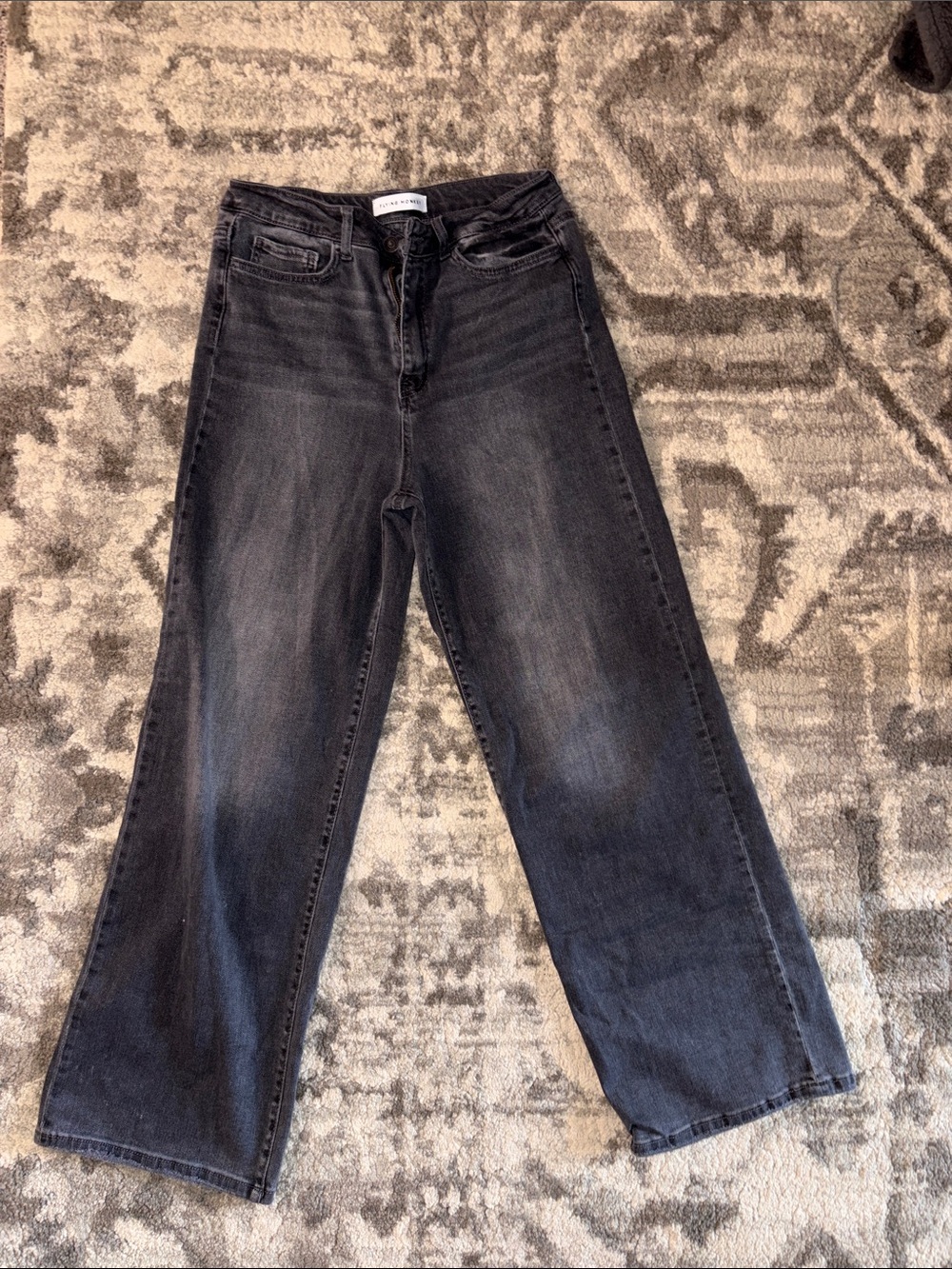 Flying Monkey Black Wide-Leg Women's Jeans